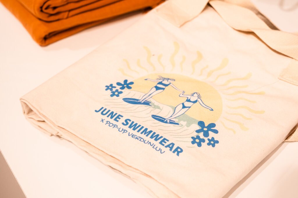 June swimwear ethical surf swimwear made in Quebec featured in Verdun Pop Up Boutique