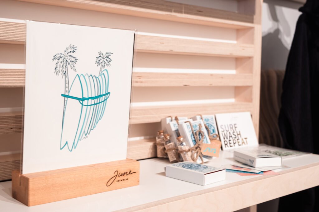 June swimwear ethical surf swimwear made in Quebec featured in Verdun Pop Up Boutique