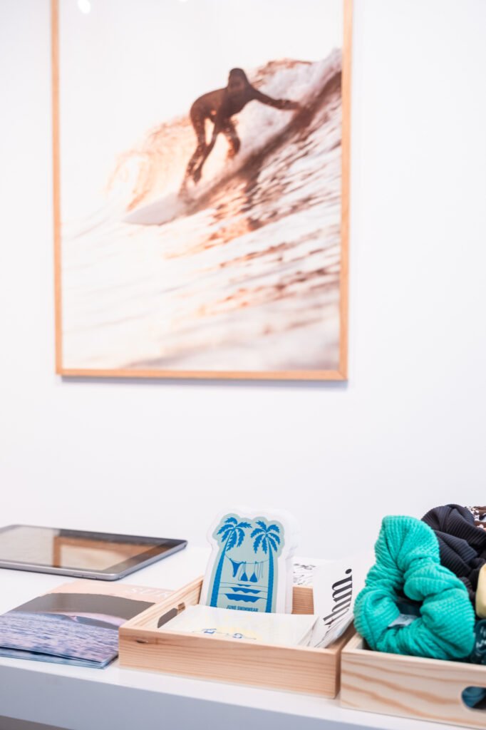June swimwear ethical surf swimwear made in Quebec featured in Verdun Pop Up Boutique