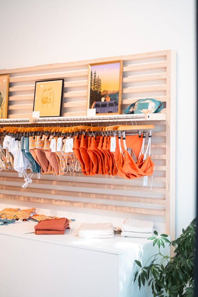 June swimwear ethical surf swimwear made in Quebec featured in Verdun Pop Up Boutique