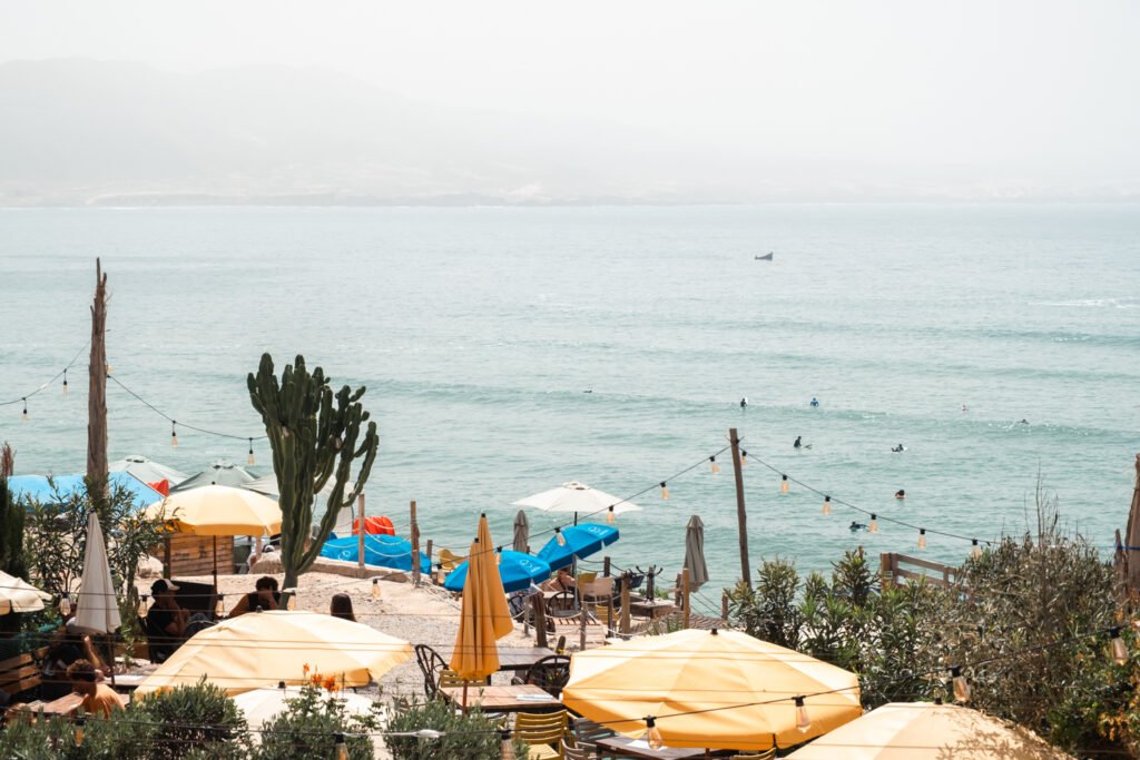 Ocean View from Balcony in Jardin Room at Olo Surf & Nature in Imsoaune Morocco