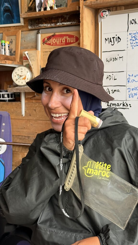 Asma female kite surf instructor at Kite Maroc in essaouira